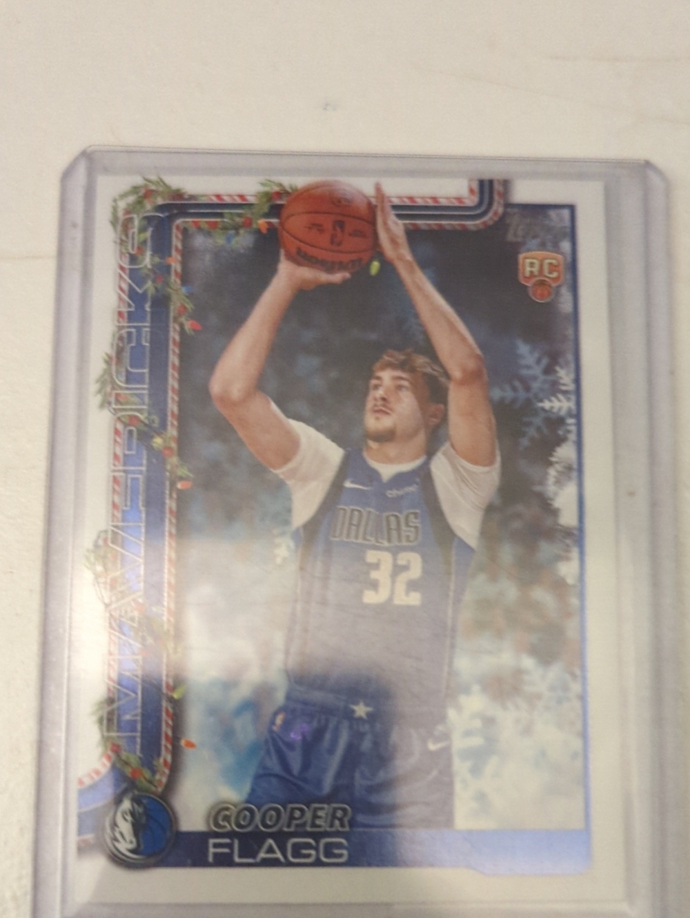 Topps Cooper Flagg Dallas Blue and White Basketball Card